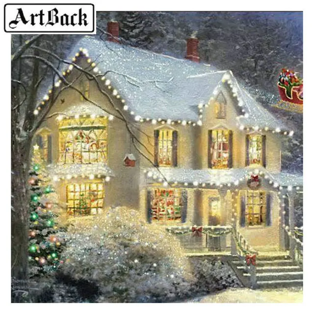 5d diy diamond painting christmas snow house full square round drill 3d diamond mosaic diamond embroidery home decoration
5d diy diamond painting christmas snow house full square round drill 3d diamond mosaic diamond embroidery home decoration