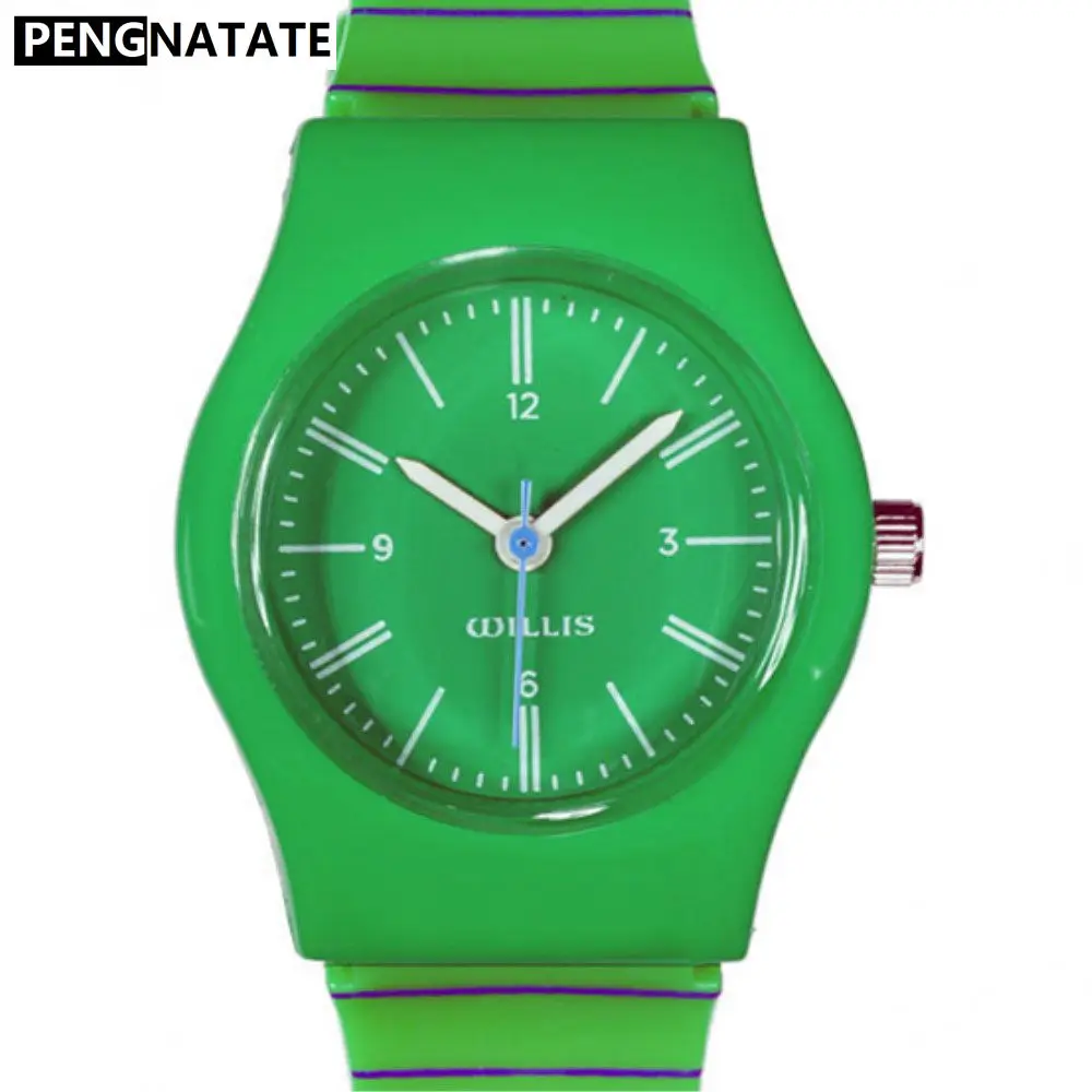 WILLIS Women Watches Mini Size Watch Green Lovely Kid Round Dial Analog Silicone Stripe Wrist Band For Children Gift PENGNATATE
WILLIS Women Watches Mini Size Watch Green Lovely Kid Round Dial Analog Silicone Stripe Wrist Band For Children Gift PENGNATATE