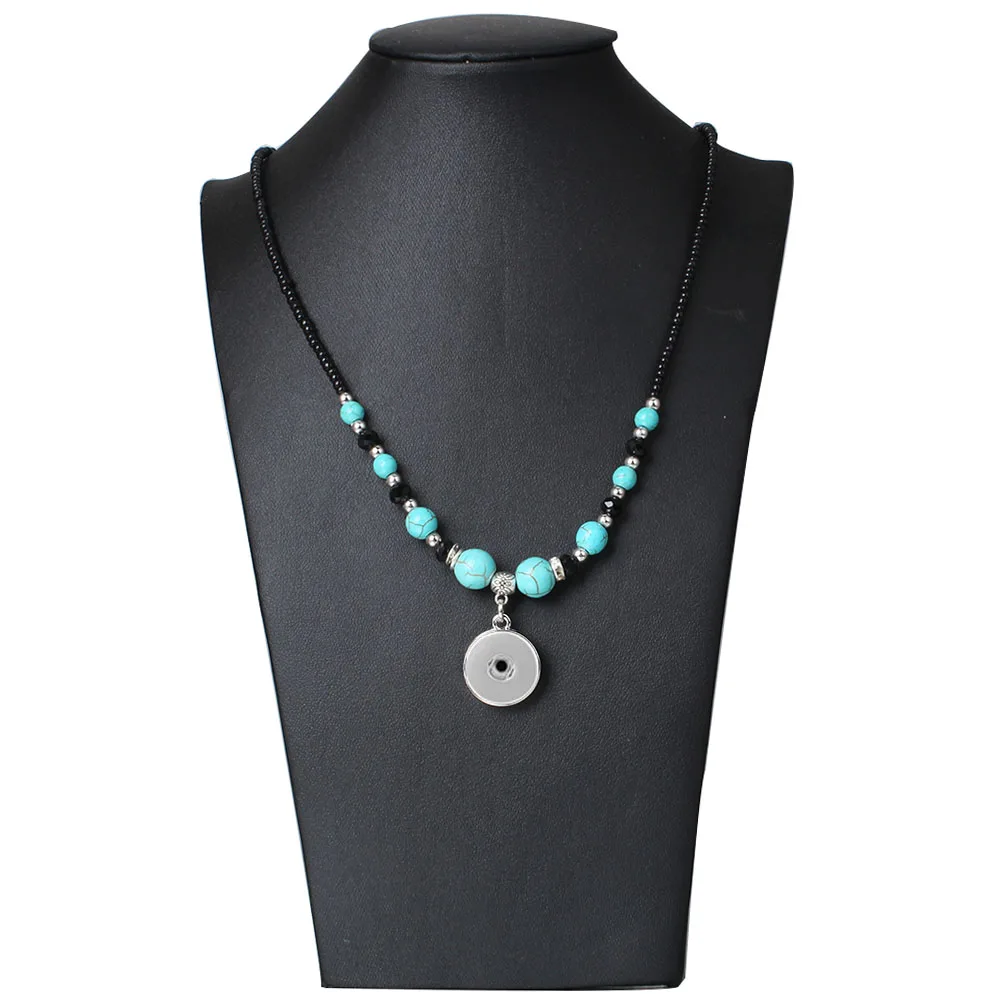 New 18mm Snap Buttons Necklace Jewelry With Beads Chain High Quality Long Vintage Snap Pendant Necklaces for DIY Snap Button
New 18mm Snap Buttons Necklace Jewelry With Beads Chain High Quality Long Vintage Snap Pendant Necklaces for DIY Snap Button