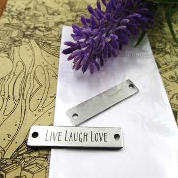 20pcs--Live Laugh Love Connector stainless steel charms more style for choosing DIY Charms pendants for necklace 30x7mm
20pcs--Live Laugh Love Connector stainless steel charms more style for choosing DIY Charms pendants for necklace 30x7mm
