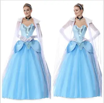 Halloween Elsa Queen Anna Princess Cosplay Costume Blue Fairy Tales Girls Party Gown Dress Fancy Dress Adult Women
Halloween Elsa Queen Anna Princess Cosplay Costume Blue Fairy Tales Girls Party Gown Dress Fancy Dress Adult Women