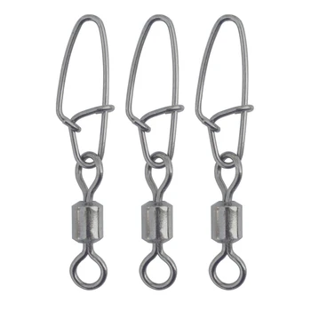 Fishing Swivel with Snap 20pcs/lot Rolling Fishing Swivels with New Hooked Snaps Stainless Steel Fishing Clips Connector Tackle
Fishing Swivel with Snap 20pcs/lot Rolling Fishing Swivels with New Hooked Snaps Stainless Steel Fishing Clips Connector Tackle
