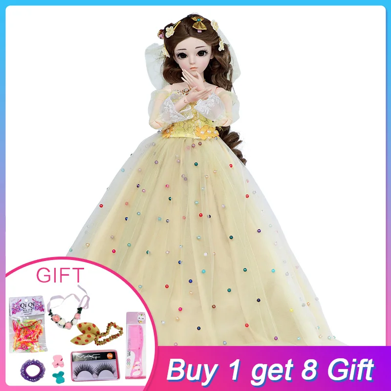 UCanaan 1/3 BJD Doll Full Outfits Princess Long Dress Girls Toys Handmade 18 Ball Jointed Dolls Toys for Children Gifts 
UCanaan 1/3 BJD Doll Full Outfits Princess Long Dress Girls Toys Handmade 18 Ball Jointed Dolls Toys for Children Gifts