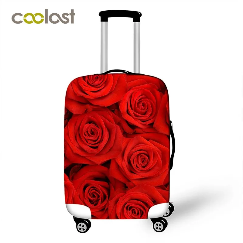 Flower Pattern Travel Luggage Cover 18 - 32 Inch PinkSuitcase Protective Covers Lady Trolley Dust-proof Girls | Багаж и сумки