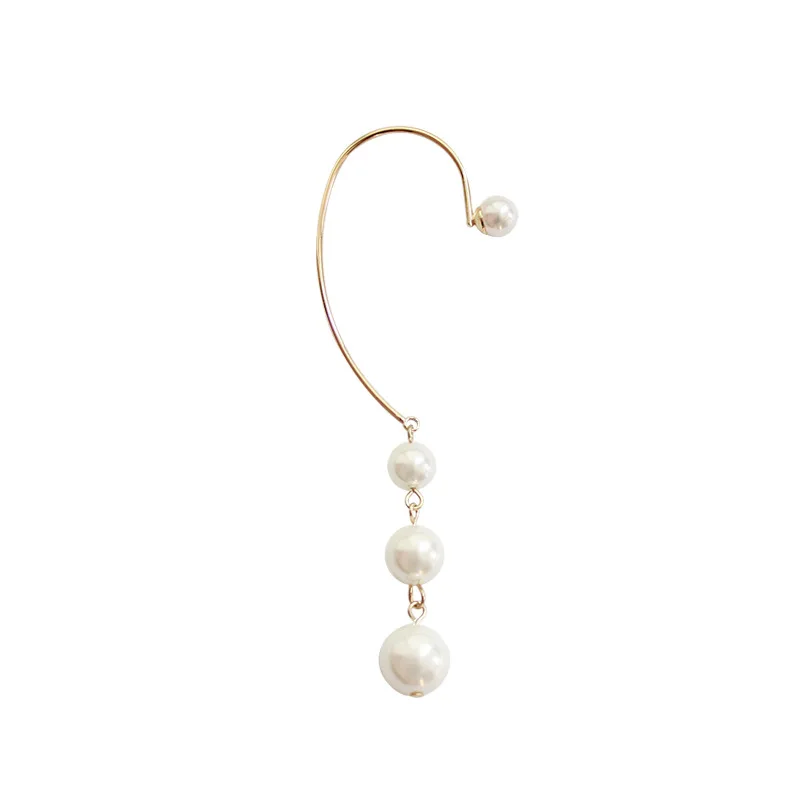 Korean Simple White Simulated Pearls Clip Earrings Without Piercing Long Round Imitation Pearls Ear Cuff For Women Wedding
Korean Simple White Simulated Pearls Clip Earrings Without Piercing Long Round Imitation Pearls Ear Cuff For Women Wedding