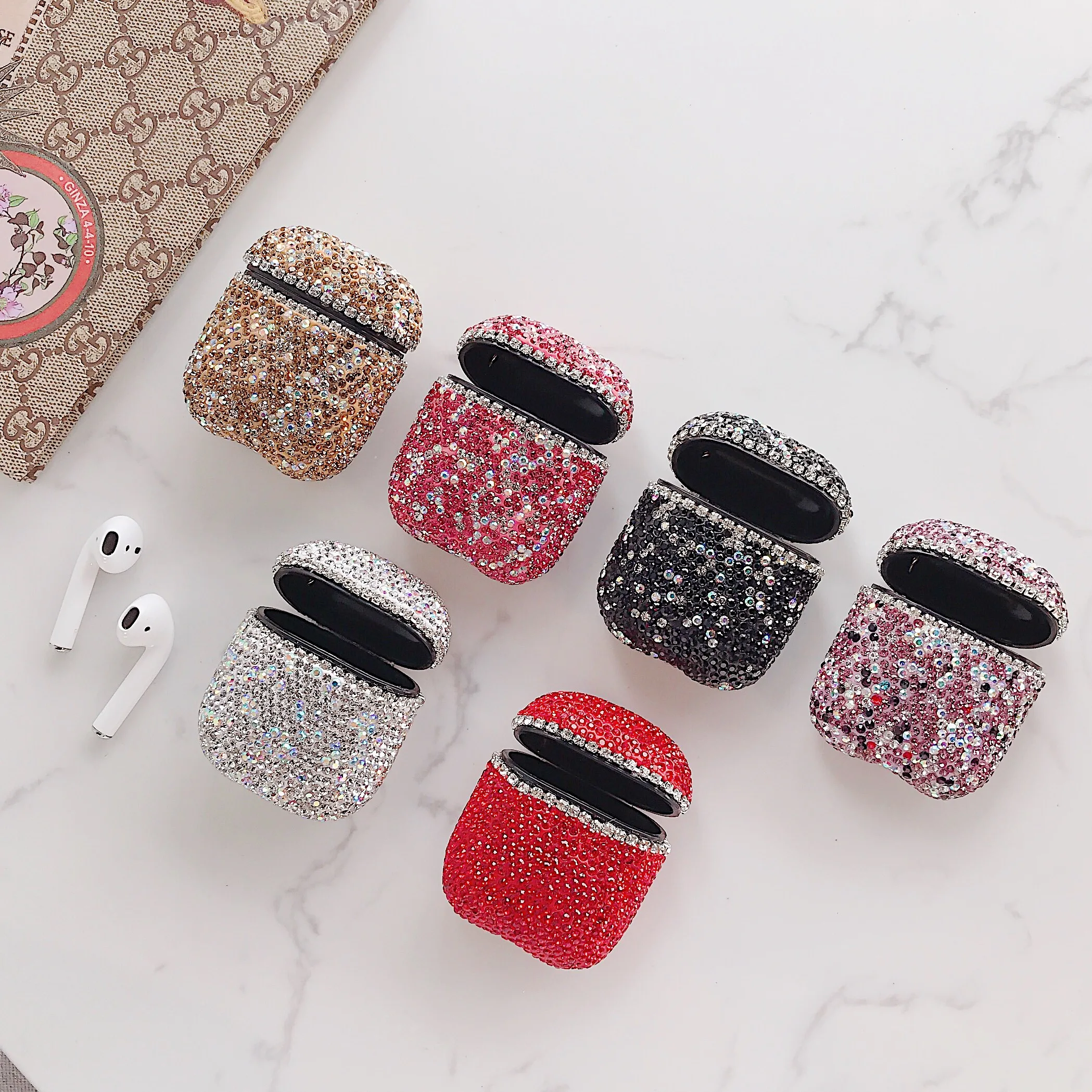 BOLAKER fashion gypsum trend gem glare set for Apple Airpods earphone protection cover waterproof and dustproof
BOLAKER fashion gypsum trend gem glare set for Apple Airpods earphone protection cover waterproof and dustproof