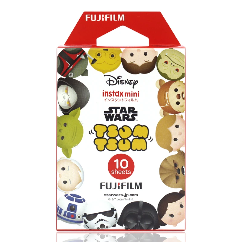 Fujifilm Instax Mini Star Wars Tsum Tsum Instant 10 Film for Fuji Mini 7s 8 8+ 9 25 50s 70 90 300 SP-1 2 Printer
Fujifilm Instax Mini Star Wars Tsum Tsum Instant 10 Film for Fuji Mini 7s 8 8+ 9 25 50s 70 90 300 SP-1 2 Printer