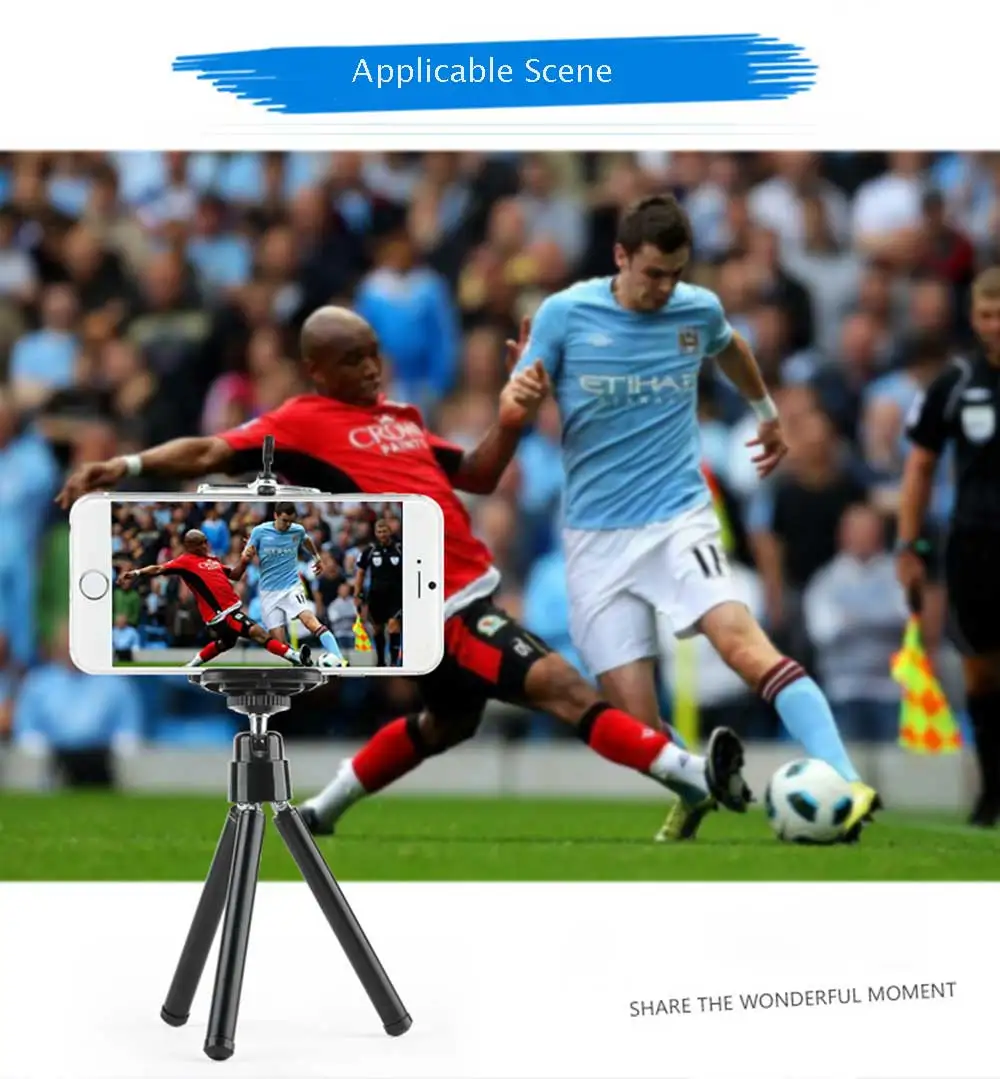 Rovtop Metal Mini Tripod With Phone Holder Remote For Iphone Xiaomi Samsung Android Retractable Tripod Tripod For Digital Camera