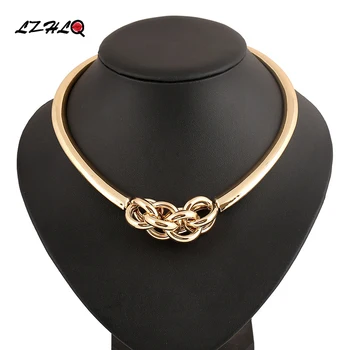 LZHLQ Brand Maxi Punk Metal Choker Necklace Geometric Twist Pendant Necklace Round Splice Torques Women Alloy Jewelry Statement
LZHLQ Brand Maxi Punk Metal Choker Necklace Geometric Twist Pendant Necklace Round Splice Torques Women Alloy Jewelry Statement