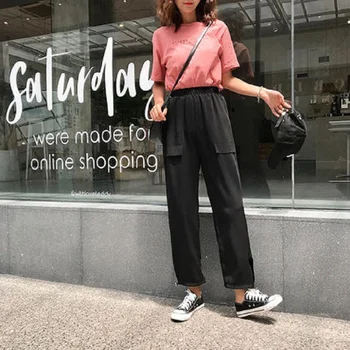 Ice silk harem pants female summer mosquito high waist loose 2019 new wide leg pants sunscreen thin section of the foot pants
Ice silk harem pants female summer mosquito high waist loose 2019 new wide leg pants sunscreen thin section of the foot pants