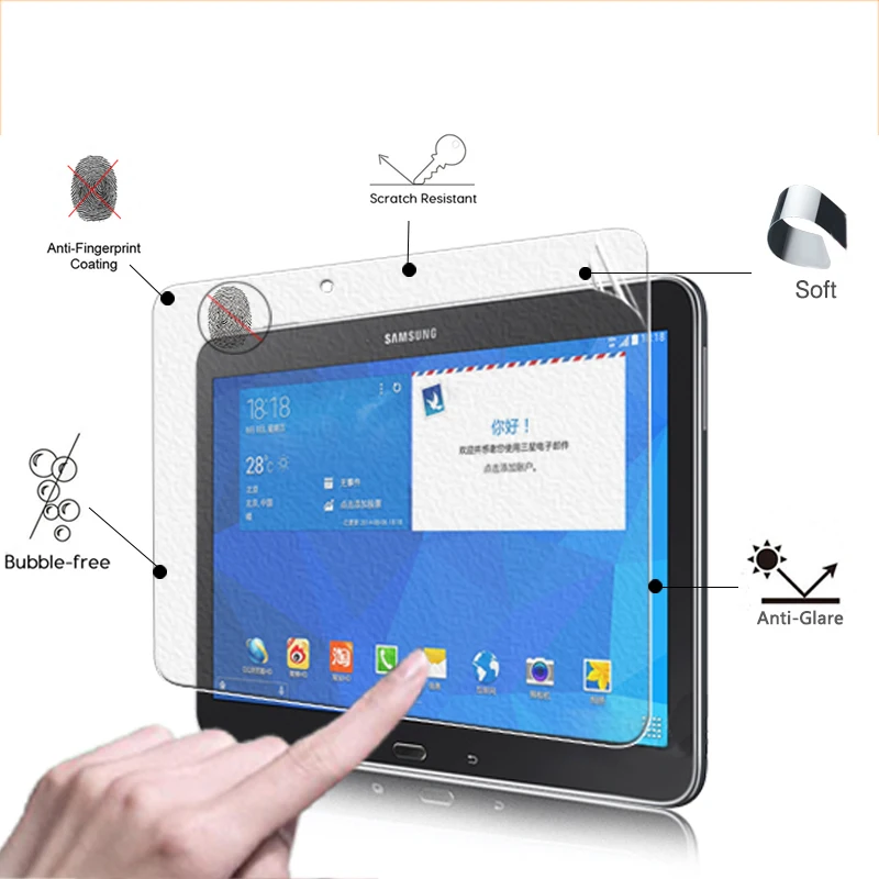 

BEST Front Screen Protector Film For Samsung Galaxy TAB 4 T530 T531 T535 10.1" tablet Anti-Glare Matte Protective Film