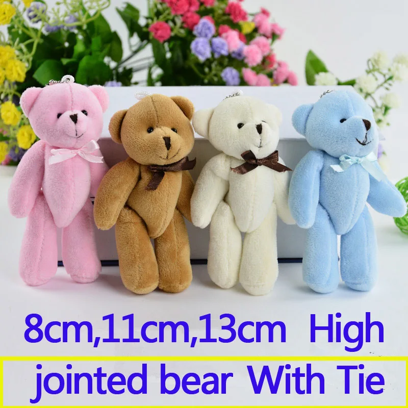 50pcs 8cm,11cm Small Joint Teddy Bear Plush toys kid Party mini anime pendant Key chains Valentine's Day Bag keychain doll
50pcs 8cm,11cm Small Joint Teddy Bear Plush toys kid Party mini anime pendant Key chains Valentine's Day Bag keychain doll