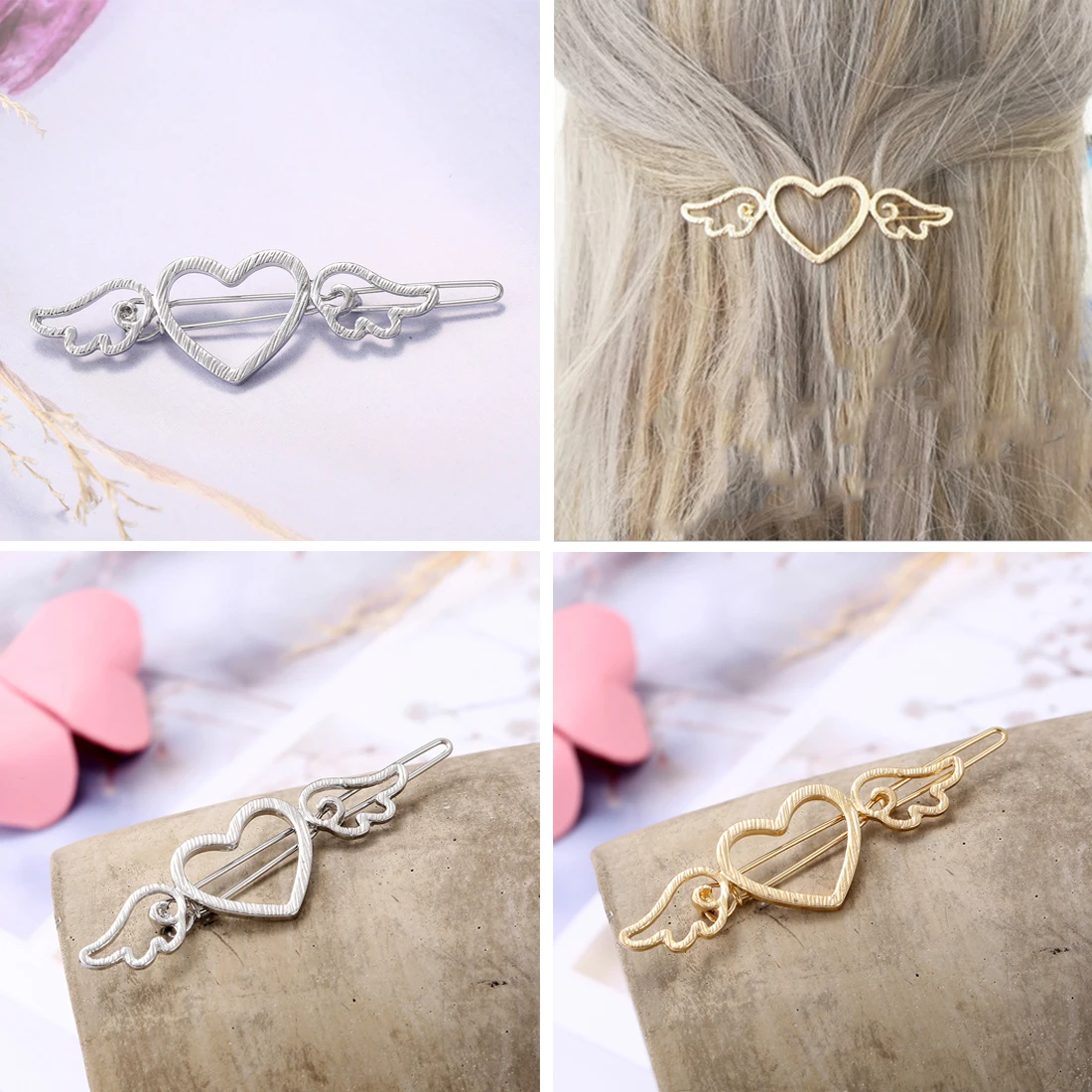 Girl Female Metal Angle Wings Love Heart Barrette Clips Side Hairpins Hair Tools Hair Clip Bow Pearl hair clip
Girl Female Metal Angle Wings Love Heart Barrette Clips Side Hairpins Hair Tools Hair Clip Bow Pearl hair clip