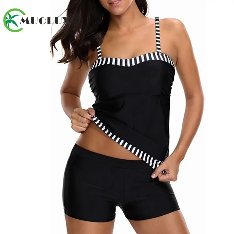 MUOLUX Swimwear Women 2019 Sexy Swimsuit Plus Size Tankini Set Vintage Stripe Beach Wear Bathing Suit Shorts Female Monokini XXL
MUOLUX Swimwear Women 2019 Sexy Swimsuit Plus Size Tankini Set Vintage Stripe Beach Wear Bathing Suit Shorts Female Monokini XXL