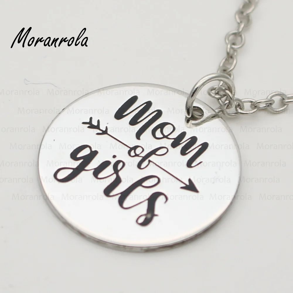 

New arried "Mom of Girls" mom necklace &Keychain, Mothers day Jewelry Gift for mom