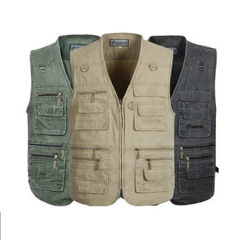 Spring and autumn male vest multi-pocket 100% sand cotton plus size plus size vest plus size waistcoat men's coat
Spring and autumn male vest multi-pocket 100% sand cotton plus size plus size vest plus size waistcoat men's coat