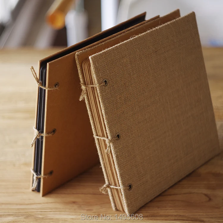 Kraft Burlap Cover Photo Album, Adjustable Wedding Scrapbook Album with Rope Strap,Scrapbook Album, Wedding Guest Book
Kraft Burlap Cover Photo Album, Adjustable Wedding Scrapbook Album with Rope Strap,Scrapbook Album, Wedding Guest Book