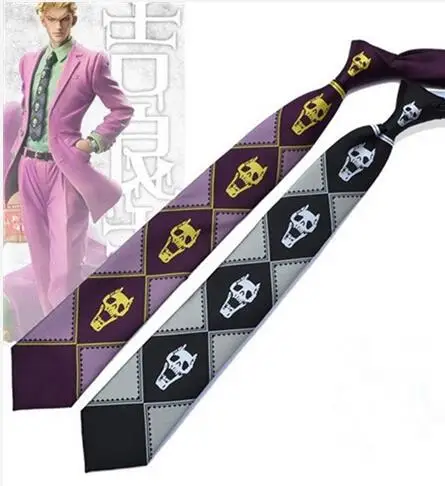 7cm Cartoon JoJo's Bizarre Adventure Tie KILLER QUEEN Kira Yoshikage Cosplay Silk Skull Tie Flag Banners Cosplay Gift
7cm Cartoon JoJo's Bizarre Adventure Tie KILLER QUEEN Kira Yoshikage Cosplay Silk Skull Tie Flag Banners Cosplay Gift