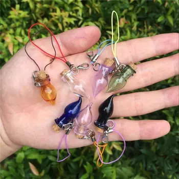 Mini Corks Glass Bottles With Lobster Clasp KeyChains Small Chilli Shaped Vials Handmade Gift Jars Pendants Mix 7 Colors 10 Sets
Mini Corks Glass Bottles With Lobster Clasp KeyChains Small Chilli Shaped Vials Handmade Gift Jars Pendants Mix 7 Colors 10 Sets