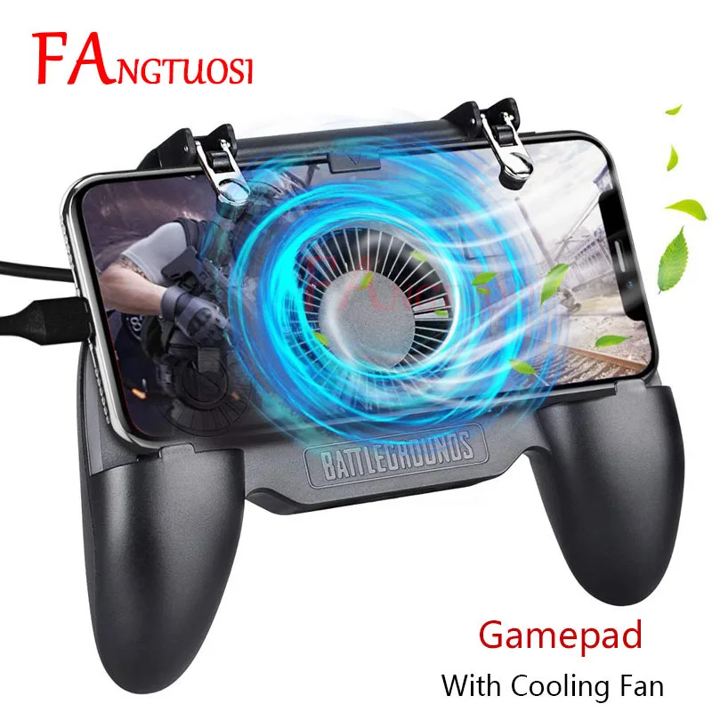 FANGTUOSI Pubg Gamepad Controller Mobile Shooter Joystick Game Trigger Aim Button Phone Gamepad Controller With Cooler Fan
FANGTUOSI Pubg Gamepad Controller Mobile Shooter Joystick Game Trigger Aim Button Phone Gamepad Controller With Cooler Fan