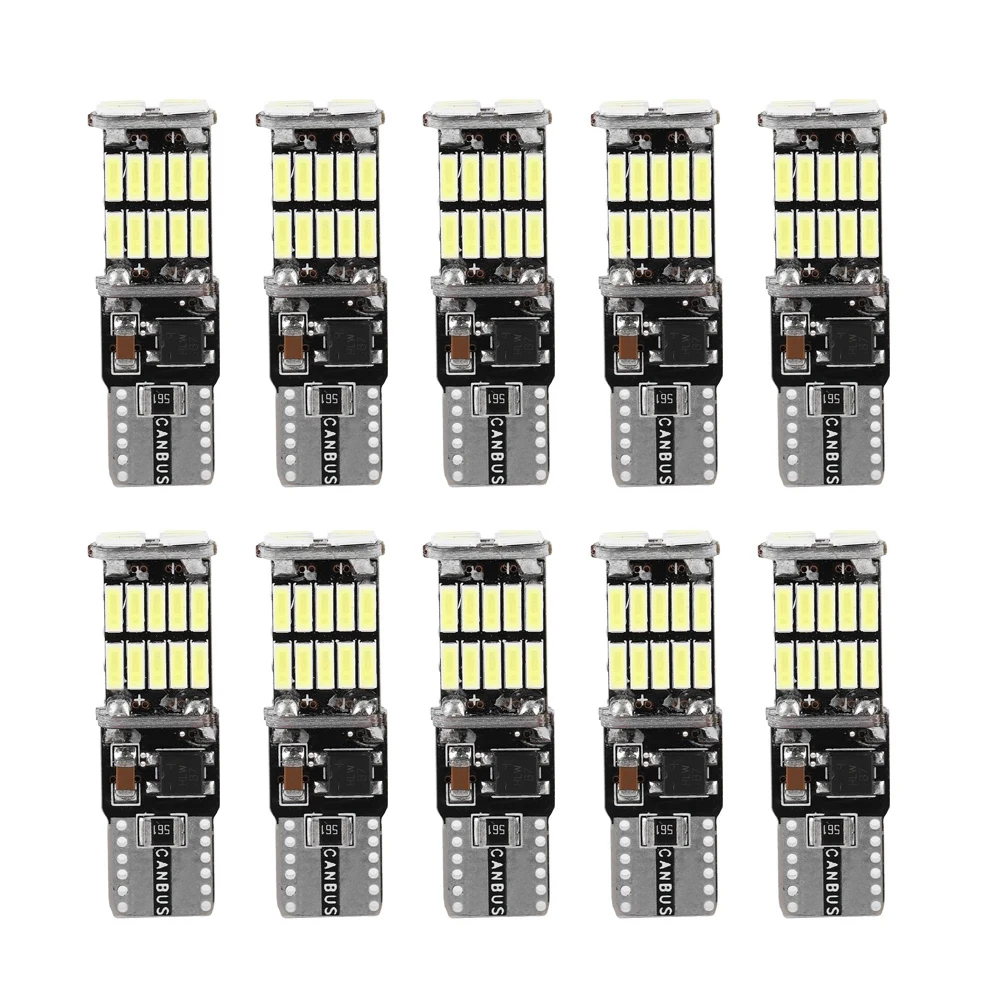 10pcs T10 4014 26SMD Car Decoding LED Canbus Bulb Error Free Side Marker License Plate Light LED Signal Lamp 12-24V DC
10pcs T10 4014 26SMD Car Decoding LED Canbus Bulb Error Free Side Marker License Plate Light LED Signal Lamp 12-24V DC