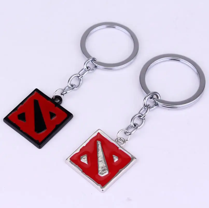 Фото Брелок для ключей DOTA 2 с классическим логотипом Подвески цепочками женщин и