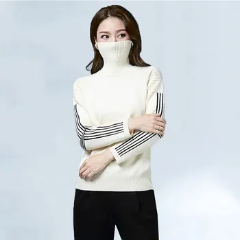 Autumn Winter Casual Women Sweater 2020 Contrast Color Long Sleeve Plus size Female Knitted Sweaters and Pullovers Short Top 050 
Autumn Winter Casual Women Sweater 2020 Contrast Color Long Sleeve Plus size Female Knitted Sweaters and Pullovers Short Top 050