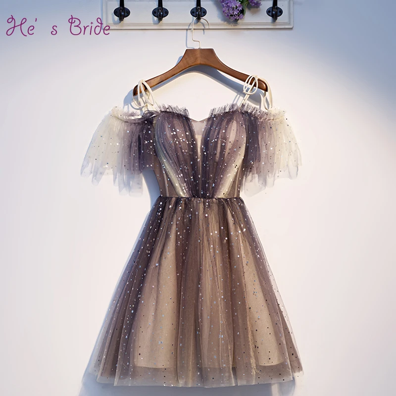 He's Bride New Elegant Cocktail Dresses Boat Neck Short Sleeve Sequins Lace Up Mini Dresses Prom Formal Grown Robe De Soiree
He's Bride New Elegant Cocktail Dresses Boat Neck Short Sleeve Sequins Lace Up Mini Dresses Prom Formal Grown Robe De Soiree