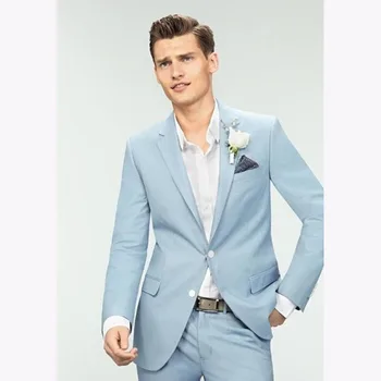 Latest Coat Pant Designs light Blue Groom Tuxedo 2017 Custom Made Mens Suit Slim Fit wedding Suits For Men Blazer (Jacket+Pants)
Latest Coat Pant Designs light Blue Groom Tuxedo 2017 Custom Made Mens Suit Slim Fit wedding Suits For Men Blazer (Jacket+Pants)