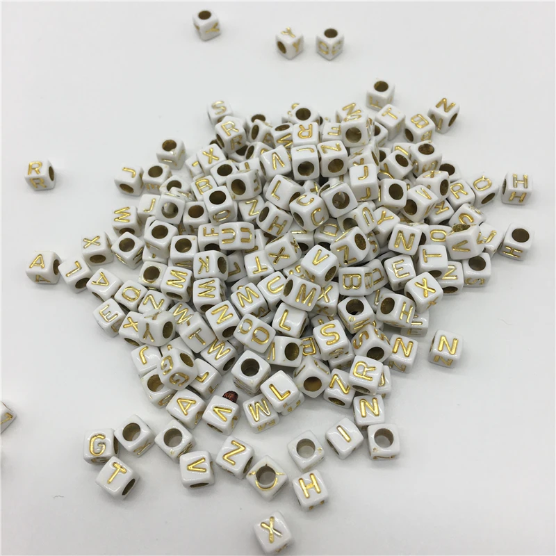 100pcs 6x6mm Mixed Alphabet Letter Beads Charms Bracelet Necklace For Jewelry Making #Letter-11
100pcs 6x6mm Mixed Alphabet Letter Beads Charms Bracelet Necklace For Jewelry Making #Letter-11