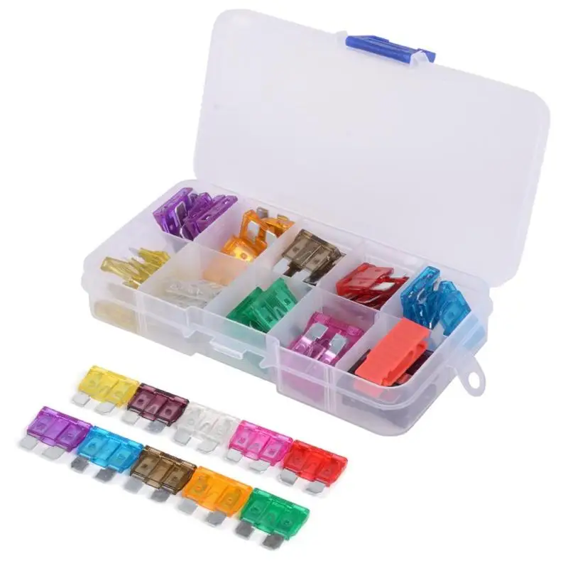 50Pcs Car Medium Standard Fuses Clip For Car Boat 3A 5A 7.5A 10A 15A 20A 25A 30A 35A 40A Blade Auto Car Fuse Assortment Kit
50Pcs Car Medium Standard Fuses Clip For Car Boat 3A 5A 7.5A 10A 15A 20A 25A 30A 35A 40A Blade Auto Car Fuse Assortment Kit