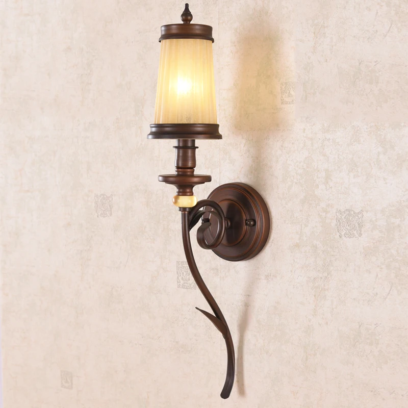 American style rural wall lamps iron living room bedroom headlight European style retro TV background wall lights ZA GY2
American style rural wall lamps iron living room bedroom headlight European style retro TV background wall lights ZA GY2