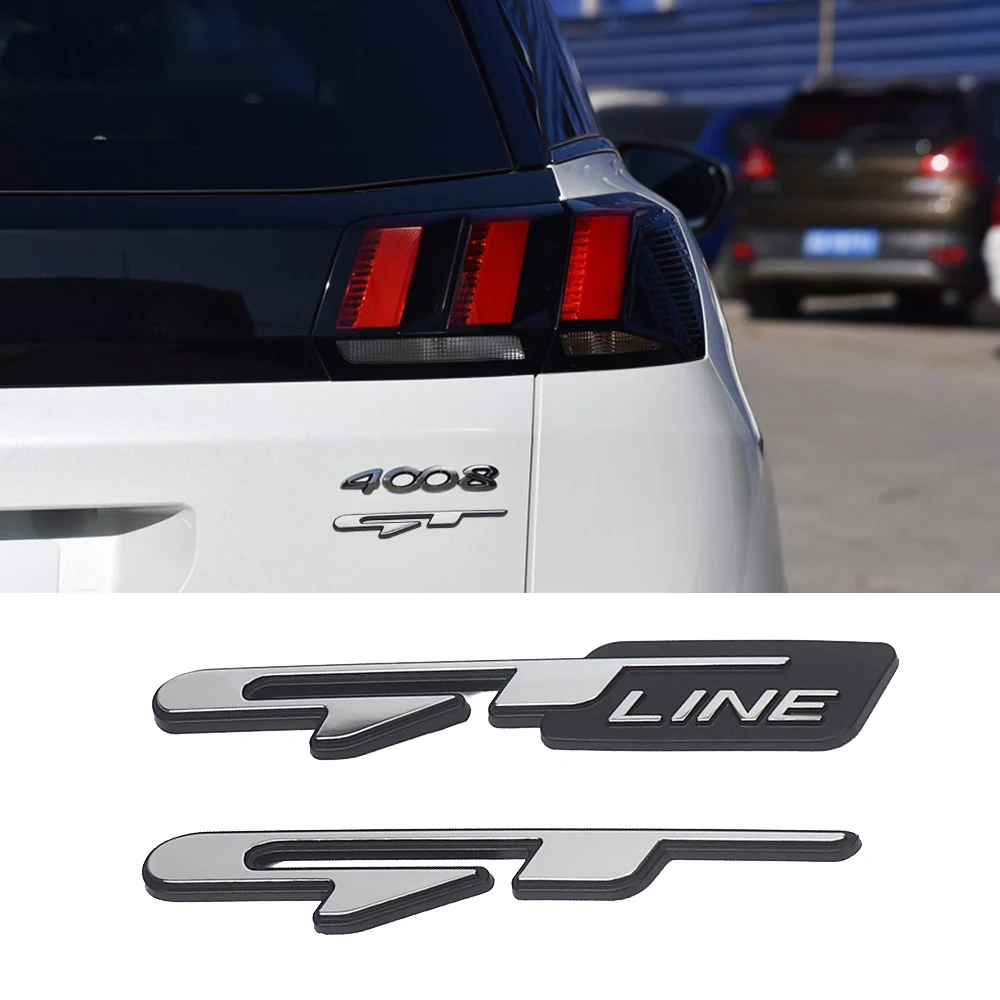 BRAND NEW GT Adhesive Side Fender Rear Badge Emblem 2 GT Badge CHROME