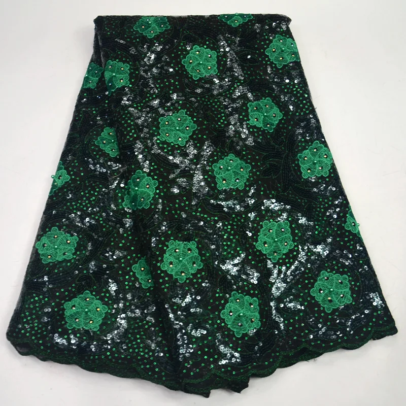 French Net Lace Fabric 2019 Latest african net lace fabric with sequins stones and beads mesh tulle fabric GREEN BLACK ST552
French Net Lace Fabric 2019 Latest african net lace fabric with sequins stones and beads mesh tulle fabric GREEN BLACK ST552