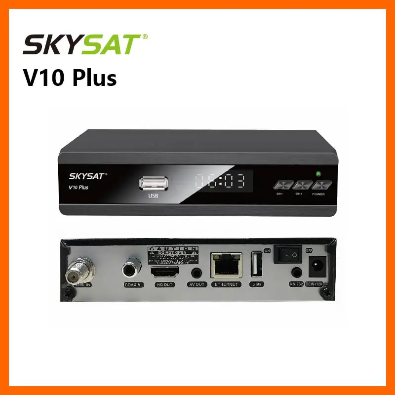 Xtream IPTV Box SKYSAT V10 Plus DVB-S2 Receiver with RJ45 Support CS CCCamd Newcamd Auto Biss Auto PowerVu IPTV M3U Youtube WiFi
Xtream IPTV Box SKYSAT V10 Plus DVB-S2 Receiver with RJ45 Support CS CCCamd Newcamd Auto Biss Auto PowerVu IPTV M3U Youtube WiFi