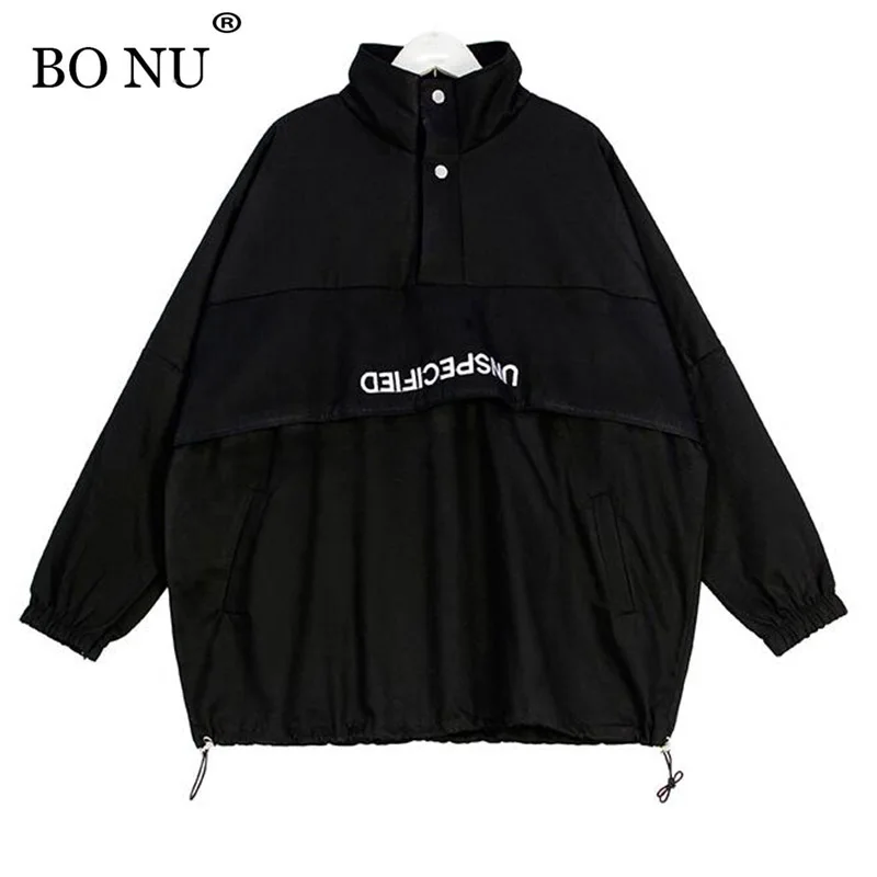 BONU New Spring Turtleneck Bomber Jacket Women Loosen Windbreaker BF Oversize Jacket Student Harajuku Coat Letter Printed Jacket
BONU New Spring Turtleneck Bomber Jacket Women Loosen Windbreaker BF Oversize Jacket Student Harajuku Coat Letter Printed Jacket