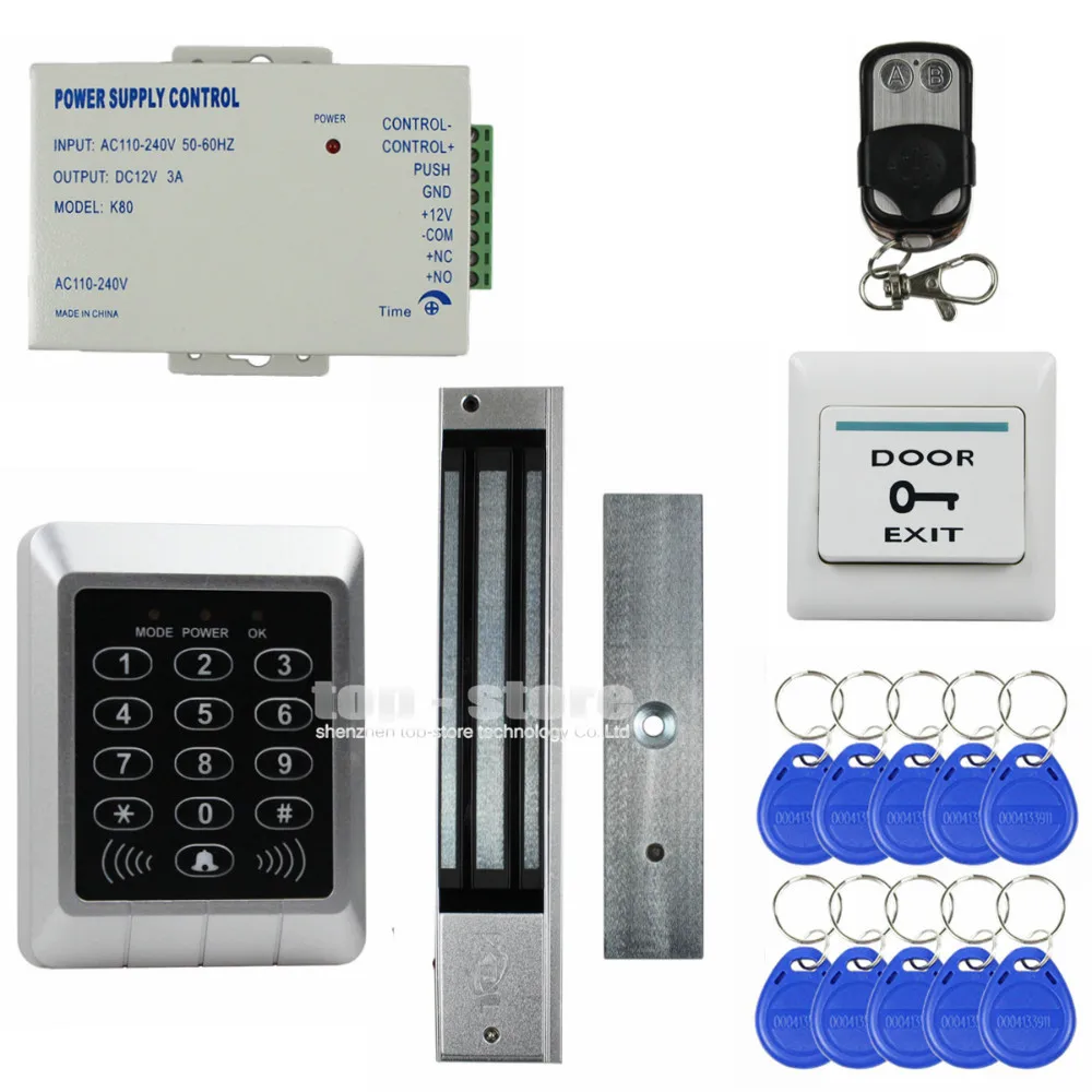 DIYSECUR 125KHz RFID Reader Keypad Access Control System Security Kit + 280kg Magnetic Lock For Office / Home Improvement
DIYSECUR 125KHz RFID Reader Keypad Access Control System Security Kit + 280kg Magnetic Lock For Office / Home Improvement