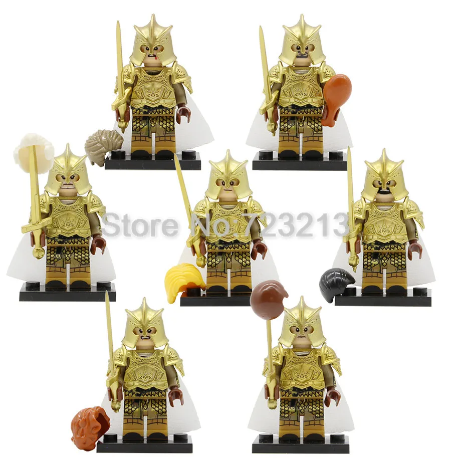 7pcs/lot Chrome Armor Game of Thrones Figure Stark Lannister Baratheon Targaryen Model Building Blocks Kits Brick Toys
7pcs/lot Chrome Armor Game of Thrones Figure Stark Lannister Baratheon Targaryen Model Building Blocks Kits Brick Toys
