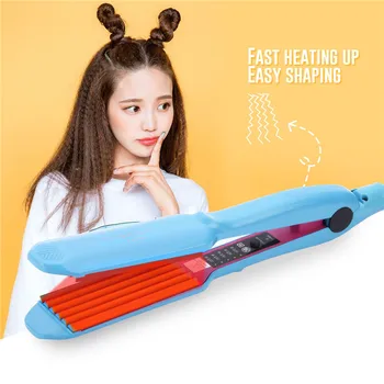 Ceramic Corrugated Iron for Hair Wave Corrugation Flat Irons Electric Curling Crimped Wide Plates Beauty Hair Iron styling tool
Ceramic Corrugated Iron for Hair Wave Corrugation Flat Irons Electric Curling Crimped Wide Plates Beauty Hair Iron styling tool