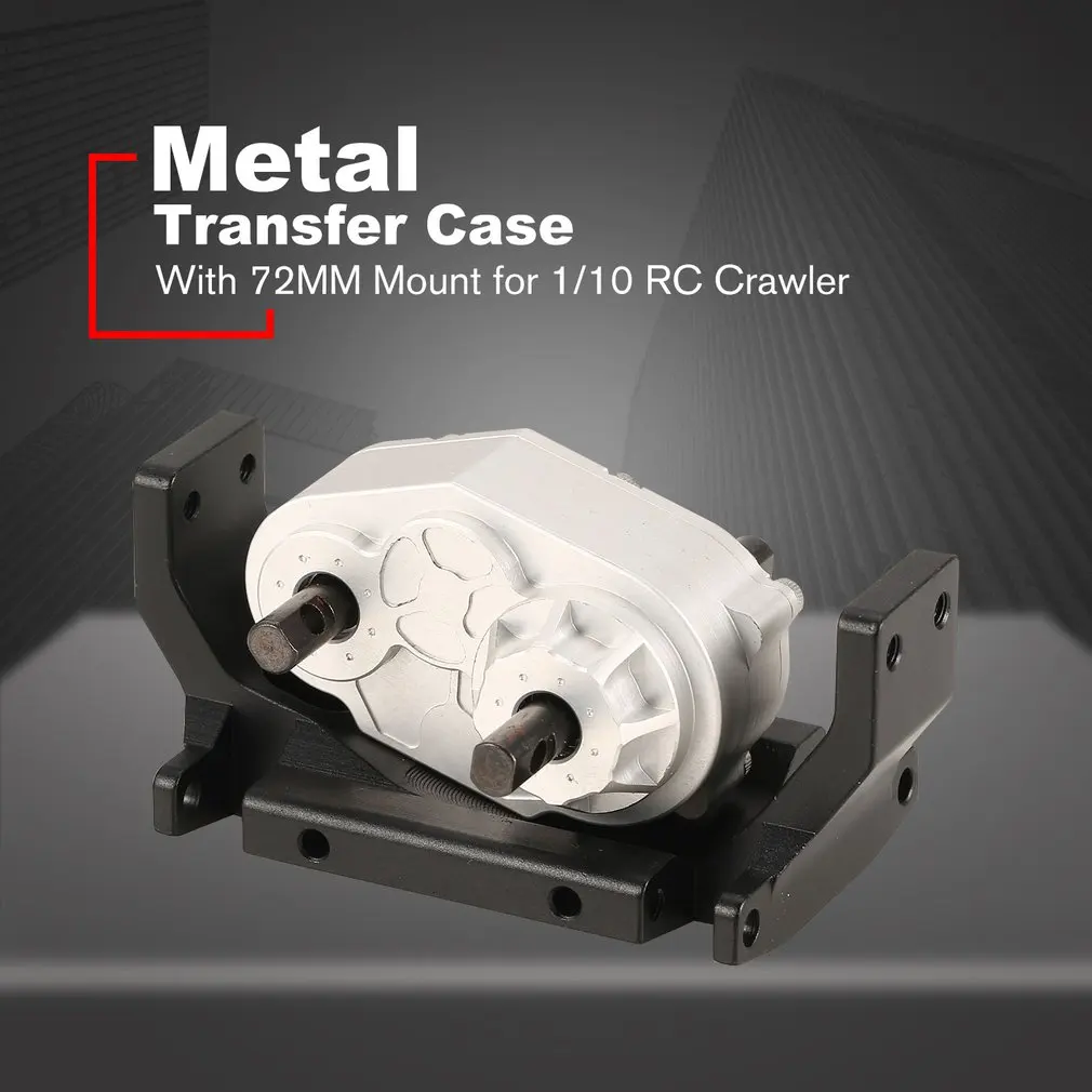 Metal Gearbox Transfer Case with 72MM Mount for 1/10 RC Crawler Axial SCX10 D90 Hsp Redcat Tamiya Axial Servo Accessories
Metal Gearbox Transfer Case with 72MM Mount for 1/10 RC Crawler Axial SCX10 D90 Hsp Redcat Tamiya Axial Servo Accessories
