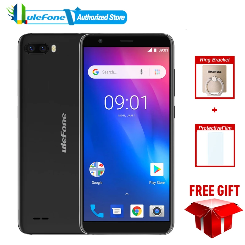 Ulefone S1 Face ID Android 8.1 Smartphone 5.5'' 18:9 Screen Dual Rear Camera Mobile Phone MT6580 Quad Core 3G 3000mAh Cell phone
Ulefone S1 Face ID Android 8.1 Smartphone 5.5'' 18:9 Screen Dual Rear Camera Mobile Phone MT6580 Quad Core 3G 3000mAh Cell phone