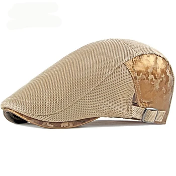 HT2439 Men Women Beret Summer Mesh Cap Men Women Adjustable Ivy Flat Cap Breathable Sun Hat Vintage Camouflage Newsboy Beret Cap
HT2439 Men Women Beret Summer Mesh Cap Men Women Adjustable Ivy Flat Cap Breathable Sun Hat Vintage Camouflage Newsboy Beret Cap