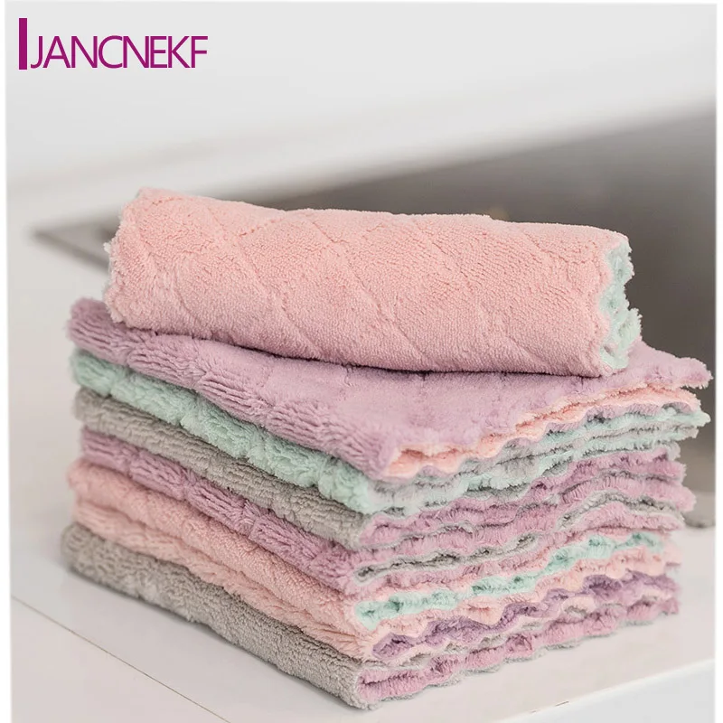 Special offer two-color absorbent rag dish towel kitchen living room double thick towel tablecloth cloth napkins
Special offer two-color absorbent rag dish towel kitchen living room double thick towel tablecloth cloth napkins