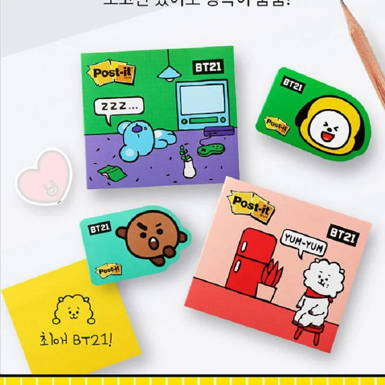 Kpop BTS Korean Style Cartoon Cute BT21 NNote Paper Sticker Bangtan Boys Travel WT036
Kpop BTS Korean Style Cartoon Cute BT21 NNote Paper Sticker Bangtan Boys Travel WT036