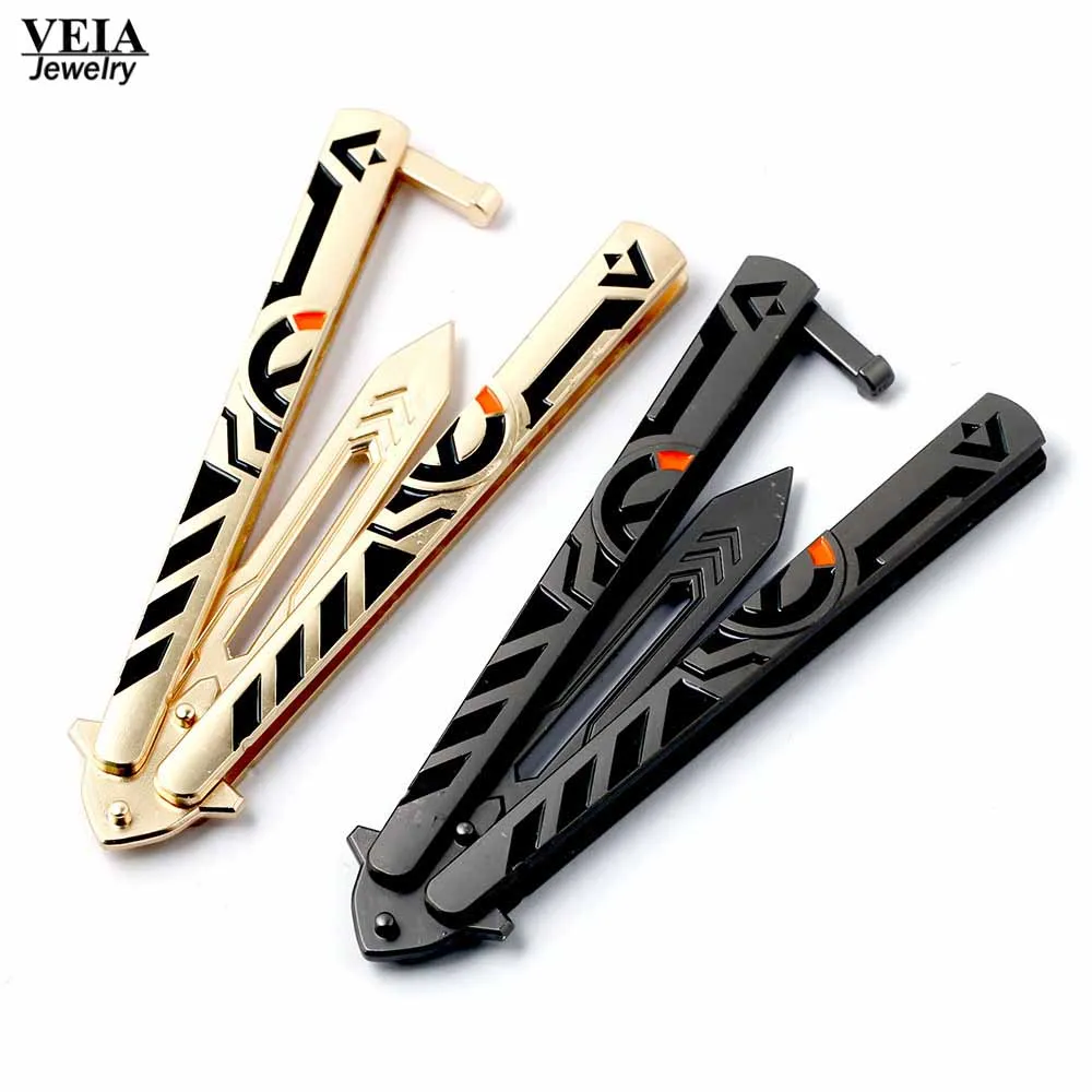 Game Genji Weapon Keychain Sword Handwork Alloy Pendant Swing Knife Training Tools No edge Butterfly Knives Folded flail Knife
Game Genji Weapon Keychain Sword Handwork Alloy Pendant Swing Knife Training Tools No edge Butterfly Knives Folded flail Knife