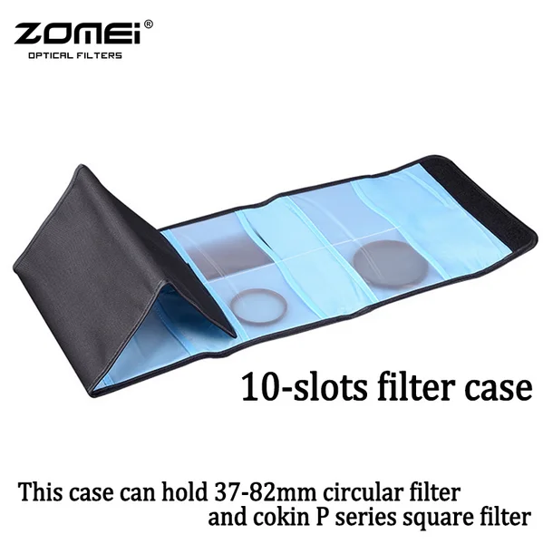 ZOMEI Camera Lens Filter Wallet Case 10 Pockets Filter Bag For 37mm-82mm UV CPL Cokin P Series Square Filter Pouch Zomei Origina
ZOMEI Camera Lens Filter Wallet Case 10 Pockets Filter Bag For 37mm-82mm UV CPL Cokin P Series Square Filter Pouch Zomei Origina