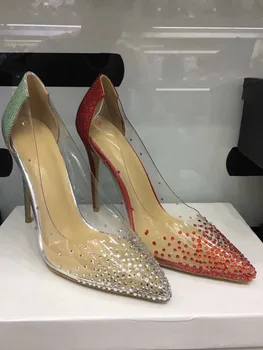 2019 New arrival women wedding pumps glitter party shoes rhinestone pumps point toe diamond high heels bling bling dress shoes
2019 New arrival women wedding pumps glitter party shoes rhinestone pumps point toe diamond high heels bling bling dress shoes