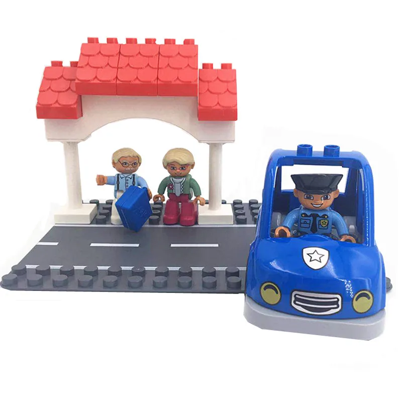Single Sale Accessories Blocks Big Size Bricks Compatible with L Brand Duploe Parts Bus Lover Happy Station Toy for Children
Single Sale Accessories Blocks Big Size Bricks Compatible with L Brand Duploe Parts Bus Lover Happy Station Toy for Children
