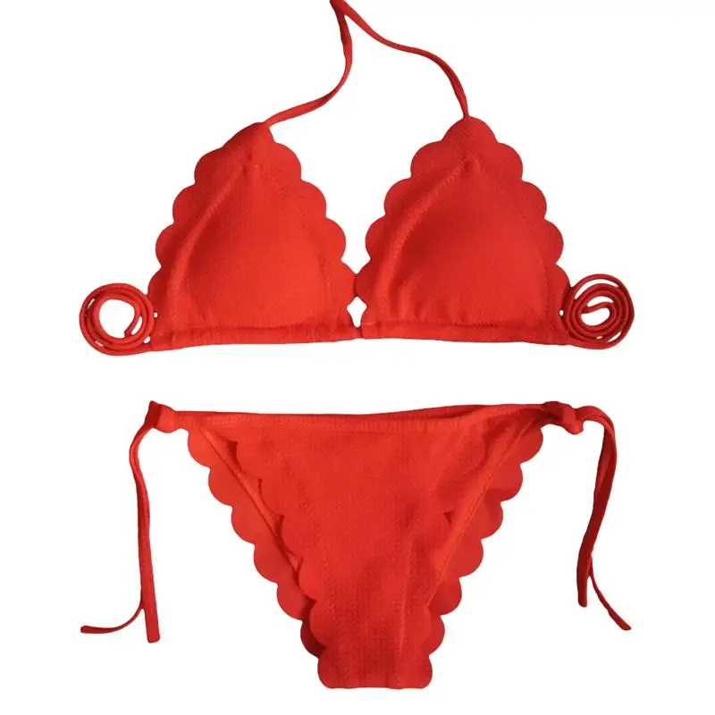 Woman Sexy Wave Edge String Bikini Two-pieces Bandage Swimwear Tankinis Summer Beach Swimsuit(Orange)
Woman Sexy Wave Edge String Bikini Two-pieces Bandage Swimwear Tankinis Summer Beach Swimsuit(Orange)