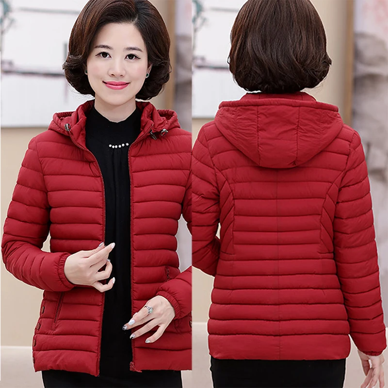Women winter jackets for women Plus size 4XL 5XL Thick warm solid hooded down parka coat for mother grandma winter sintepon coat
Women winter jackets for women Plus size 4XL 5XL Thick warm solid hooded down parka coat for mother grandma winter sintepon coat